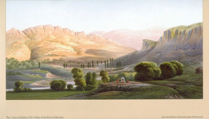 Карло Боссоли. Долина реки Коккозка 1840—1842 год